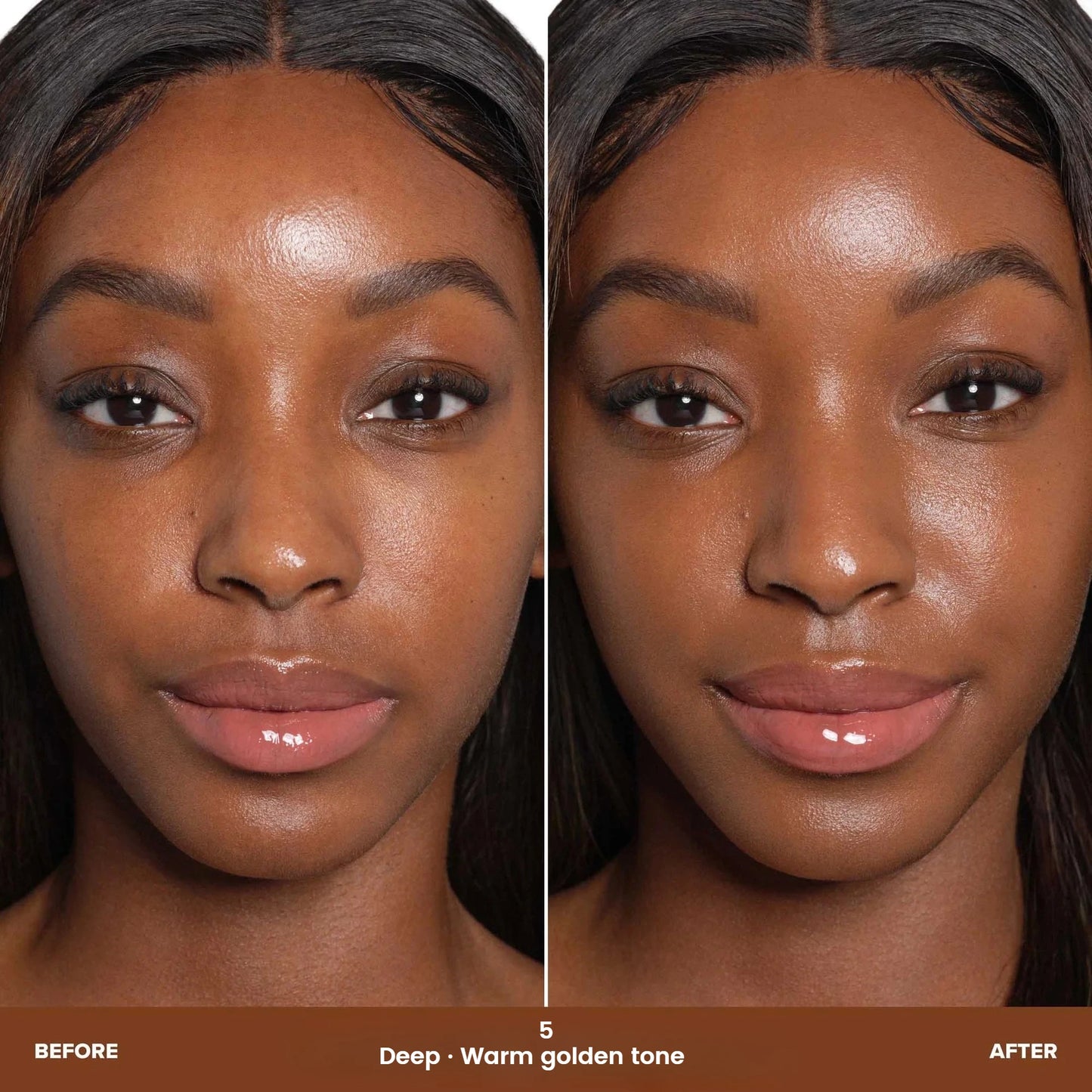 Shade 5 | Deep · Warm golden tone